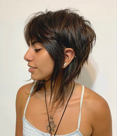 Punky Hair, Short Hair Color Ideas, Rocker Hair, Short Shaggy Haircuts, Short Shag Haircuts, Edgy Haircuts, Messy Short Hair, Hair Techniques, Long Layered Haircuts