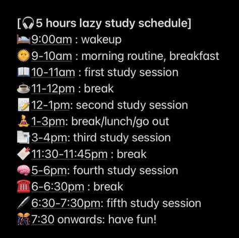 Best Study Schedule For Students, Study Guide Ideas College, 5 Hour Study Plan, Study Schedule Ideas Student, Boarding School Dr Schedule, Productive Timetable, 6 Hours Study Routine, How To Fall In Love With Studying, Productive Routine For Students