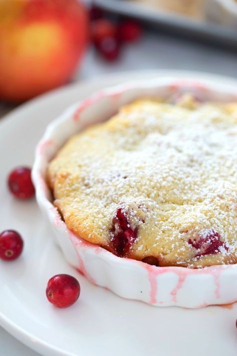 Cranberry Apple Cobbler in Ramekin Cranberry Cobbler, Sweet Corn Pudding, Thanksgiving Favorites, Sour Cream Biscuits, Apple Cobbler Recipe, Fall Fruit, Dessert Waffles, Sweet Apples, Pumpkin Smoothie