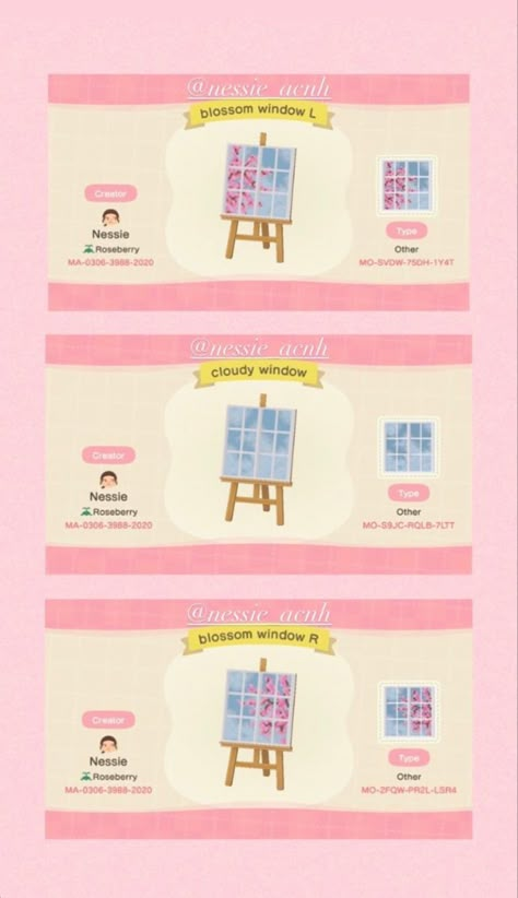 Cute Animal Crossing Wallpaper Code, Acnh Pink Wallpaper Code, Acnh Wallpaper Design Codes Pink, Acnh Window Code, Acnh Pastel Citycore, Acnh Wallpaper Codes, Acnh Panel Pattern, Acnh Pink Design Code, Sakura Animal Crossing