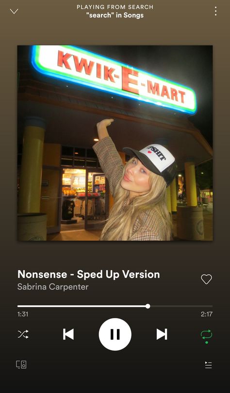 Nonsense Song, Nonsense Sabrina Carpenter, Sabrina Carpenter Nonsense, Kwik E Mart, Sabrina Carpenter, Speed Up, Clock, Songs, Collage