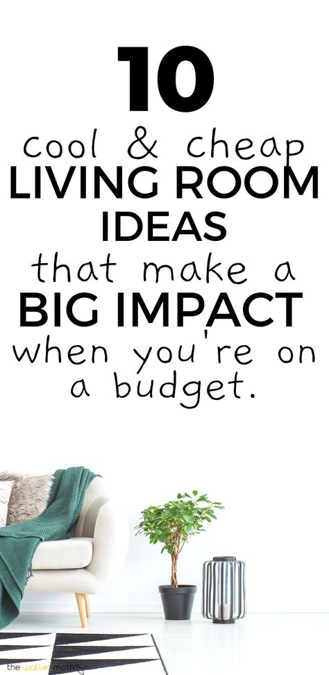 Redecorate Living Room, Budget Friendly Living Room, Cheap Living Room, Frugal Decor, Cheap Living, Living Room Decor On A Budget, Simple Living Room Decor, Simple Living Room, Living Room On A Budget