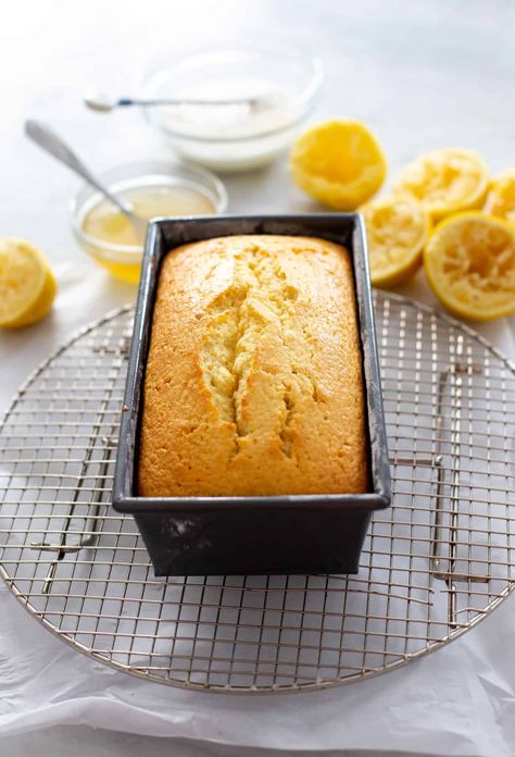 Lemon Greek Yogurt Pound Cake Limoncello Pound Cake, Yogurt Pound Cake Recipe, Lemon Greek Yogurt, Lemon Yogurt Cake, Cake Recipes At Home, Lemon Pound Cake Recipe, Lemon Frosting, Yoghurt Cake, Cake Frosting Recipe