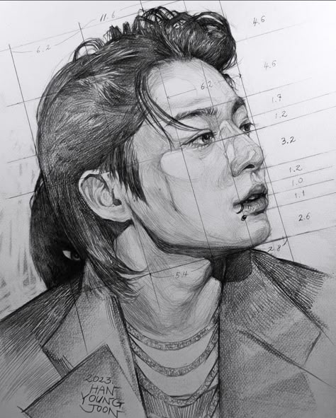 Bts Easy Drawing, Drawing Bts, Drawing Grid, Sketch Images, Best Nature Wallpapers, Pencil Sketch Images, Zen Doodle Art, Kpop Drawings, Fan Art Drawing