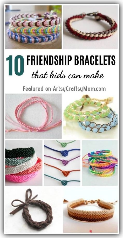 Bracelets Yarn, Friendship Bracelets For Kids, Diy Friendship Bracelets, Bracelets For Kids, Diy Bracelets With String, Friendship Bracelets Easy, Braided Bracelet Diy, Yarn Bracelets, Diy Bracelets Tutorials