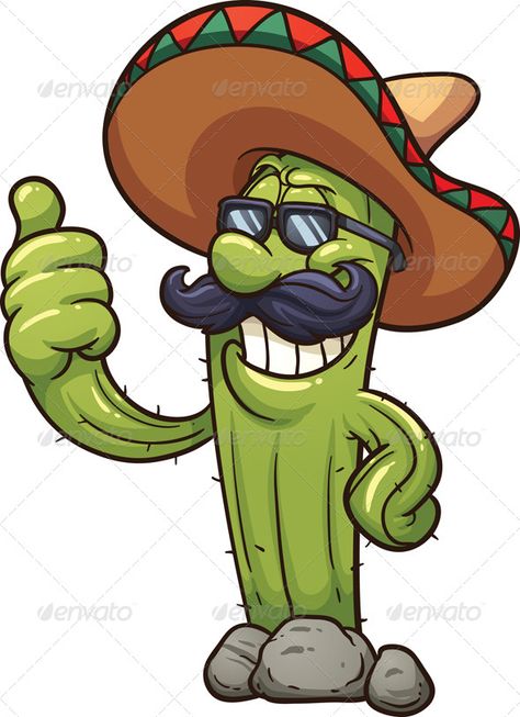 Mexican Cactus - Characters Vectors Mexican Cartoon, Cactus Cartoon, Cartoon Photos, Mexican Cactus, Cartoon Cactus, Cactus Drawing, Zestaw Ikon, Graffiti Doodles, Cactus Painting