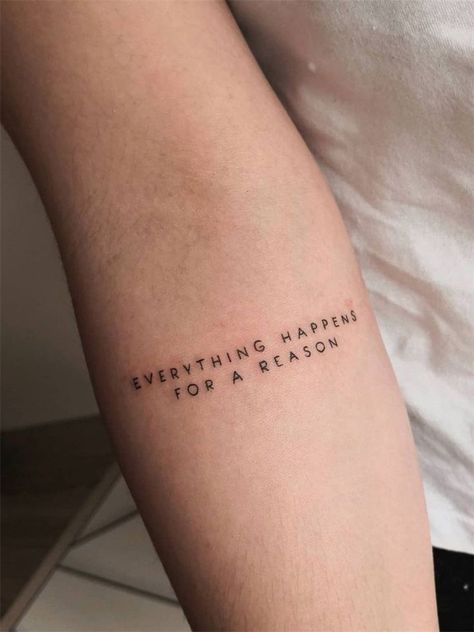 Quotes Tattoo Design, Quotes Tattoos For Women, Word Tattoos On Arm, Arm Quote Tattoos, Inner Arm Tattoos, 16 Tattoo, Cute Simple Tattoos, 30 Quotes, Cursive Tattoos