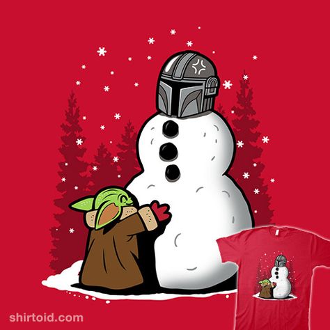 The Best Snowman in the Parsec #boggsnicolas #bountyhunter #dindjarin #dingrogu #film #grogu #movies #snow #snowman #themandalorian #tvshow #winter Space Western, Star Wars Christmas, كريستيانو رونالدو, Cute Stars, Artist Community, The Mandalorian, Snowman Christmas, Basic Tee, Christmas Snowman