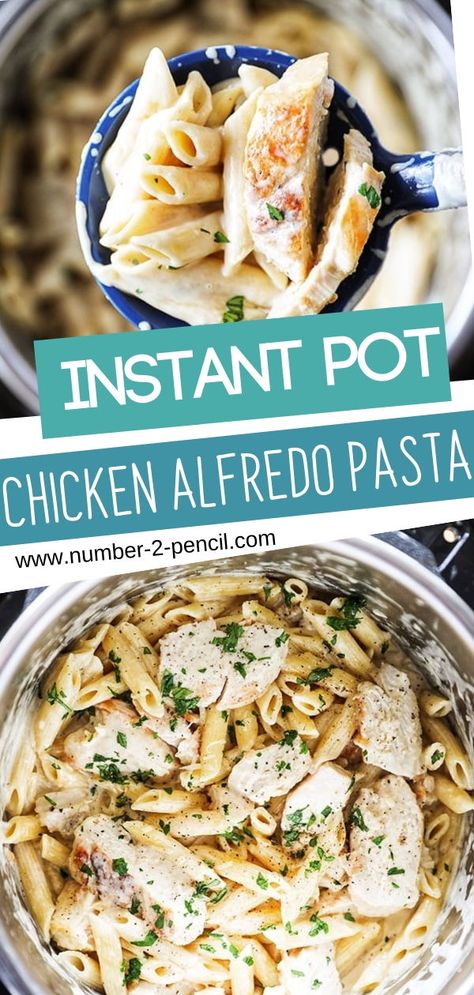 Instant Pot Chicken Alfredo, Simple Chicken Alfredo Recipe, Homemade Chicken Alfredo, Goose Recipes, Resep Pasta, Lasagna Recipes, Instant Pot Pasta Recipe, Pasta Recipes Alfredo, Chicken Alfredo Recipes