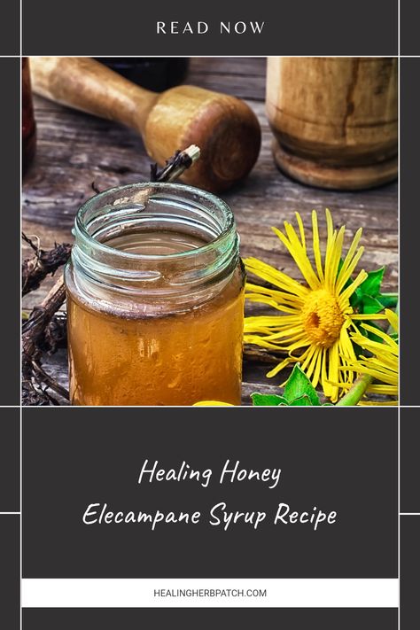 Try this easy-to-follow recipe for healing Honey Elecampane Syrup, perfect for soothing throat irritation and respiratory issues. This natural remedy harnesses the wonderful properties of elecampane, an herb cherished for its health benefits, and pairs it with honey for a delightful taste. Not only is it simple to make at home, but you’ll also have a comforting way to boost your well-being whenever you feel under the weather. Great for naturally easing coughs and strengthening your immune system, this syrup provides a tasty approach to self-care. Horehound Benefits, Recipes For Allergies, Honey Cough Syrup, Medicinal Honey, Feeling Under The Weather, Under The Weather, Herbal Infusion, Honey Recipes, Scalp Health