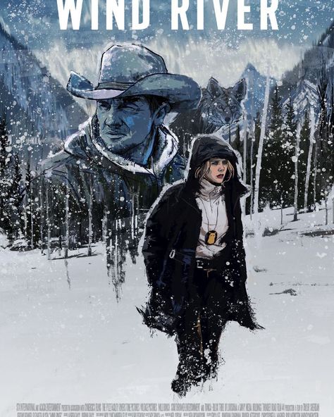 My Wind River poster for @posterspy #WindRiverArt starring @elizabetholsenofficial & @renner4real #movies #poster Wind River Movie, Wind River, Lizzie Olsen, River Art, Alternative Movie Posters, Photoshop Cc, Film Art, Yellow Stone, Poster Poster