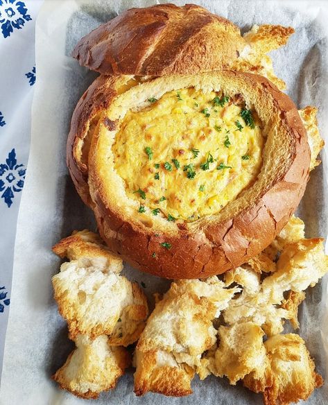 Cob Dip, Cobb Loaf, Cob Loaf Dip, Baked Crab Dip, Bacon And Corn, Cob Bread, Cob Loaf, Baked Crab, Seafood Dip