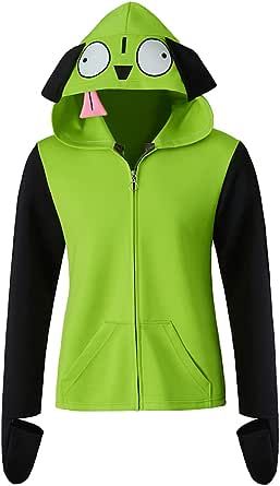 Zim Cosplay, Green Clothing, Hoodie Costume, Swimsuit Material, Fancy Dresses Party, Fall Jackets, Men's Coats And Jackets, Pullover Sweatshirts, Casual Sweatshirt