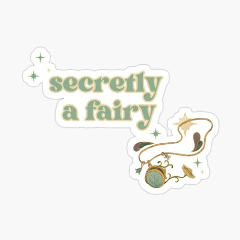 Get my art printed on awesome products. Support me at Redbubble #RBandME: https://www.redbubble.com/i/sticker/secretly-a-fairy-bookish-sticker-by-maruumaruu/163748938.EJUG5?asc=u Fairy Stickers Printable, Bookish Stickers Printable, Bookish Stickers, Fairy Stickers, Bookish Merch, Printable Stickers, Christmas Wishlist, Print Stickers, Fairy Tales