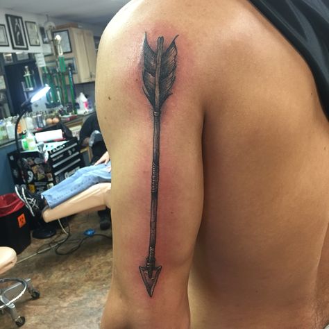 Hunting Arrow Tattoo, Hunting Arrow Tattoo Men, Men Arrow Tattoo, Primal Tattoo, Arrow Tattoo Men Bicep, Crossed Arrow Tattoo Men, Arrow Men Tattoo, Archery Tattoo Mens, Arrowhead Tattoo Men