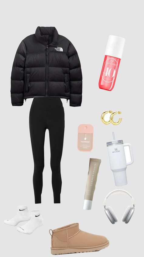 winter outfit inspo #winter #thenorthface #lululemon #stanley #summerfridays #toutchland #uggs #nike #soldejaneiro #goldearrings #apple #fyppppppppppppppppppppppppppppppppppppppppppppppppppppppppp Lululemon Outfit Winter, Lululemon Outfit, Outfit Inspo Winter, Lululemon Outfits, Cute Lazy Outfits, Lazy Outfits, Cute Outfits For School, Fit Ideas, Outfit Winter