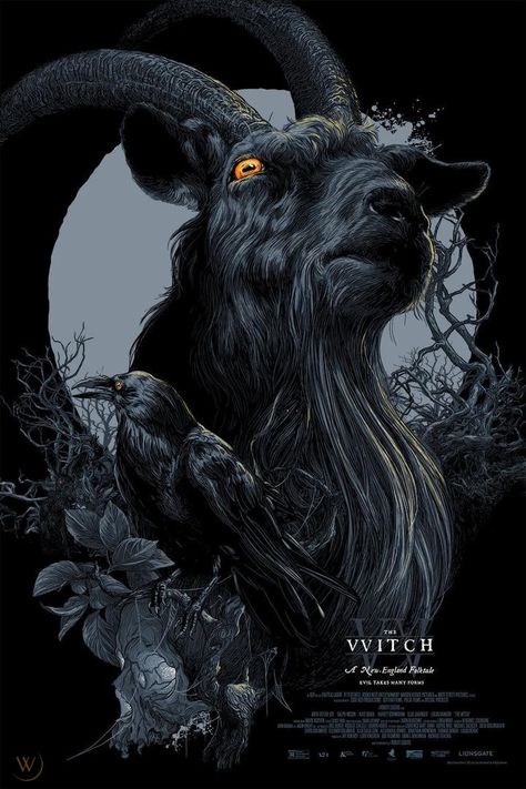 The Witch 2016, The Witch Movie, The Vvitch, Black Phillip, Black Goat, Horror Posters, Pop Culture Art, B Movie, Things Happen