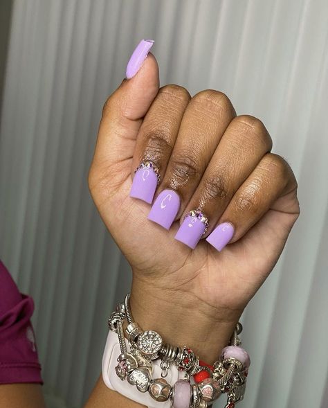 Short Nails For Black Women, Red Short Nails, Nails For Black Women, Short Coffin Nails Designs, Girly Acrylic, Purple Acrylic Nails, Nail Decor, Acrylic Toe Nails, Claw Nails