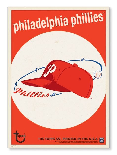 Phillies retro poster Philly Art, Specimen Book, Baseball Decor, Philadelphia Sports, Phillies Baseball, Retro Baseball, Mlb Logos, Baseball Art, Baseball Print