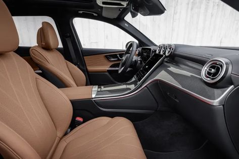 2023 Mercedes-Benz GLC 300 interior dashboard - #mercedes #mercedesbenz #interior Mercedes Benz 2023 Interior, Mercedes Glc Interior, Mercedes Benz Glc 300 4matic, Gle Mercedes Interior, Mercedes Benz Brown Interior, Mercedes Brown Interior, Benz Suv, Mercedes Interior, 2023 Mercedes