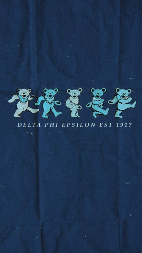 Dphie Graphics, Grateful Dead Bears, Delta Phi Epsilon, Bar Crawl, Daily Outfit Inspiration, Grateful Dead, Sorority, Diy Painting, Rush