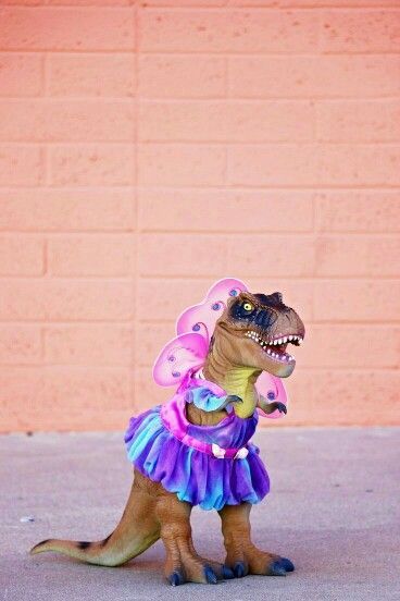 Dinosaur in a dress! Princess Dinosaur, She's My Best Friend, Girly Dinosaur, My Essentials, Girl Dinosaur Birthday, Winking Face, The Pink Panther, Girl Dinosaur, Two Faced