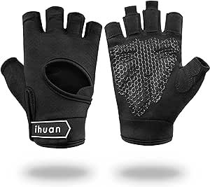 ihuan New Breathable Workout Gloves for Women & Men - No More Sweaty & Full Palm Protection Gym Exercise, Fitness, Weightlifting, Pull-ups, Deadlifting, Rowing Weight Lifting Straps, Wrist Injury, Lifting Workouts, Weight Lifting Gloves, Lifting Straps, Gloves For Women, Workout Gloves, Wrist Wrap, Gym Exercise