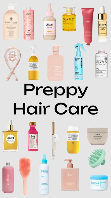 Hair Care #preppy #hair #routine #aesthetic #shower Preppy Hair Care, Hair Routine Aesthetic, Preppy Haircare, Preppy Hair, Aesthetic Shower, Routine Aesthetic, Hair Routine, Skin Care Essentials, Body Care