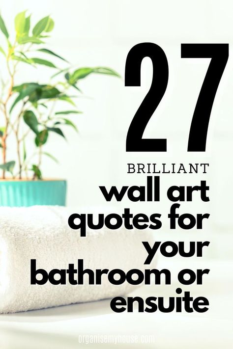 Discover 27 unique bathroom quotes perfect for adding personality and style to your bathroom walls. Whether you’re updating a master, family, or kids' bathroom, these carefully curated quotes and word art ideas bring warmth and charm to your space. From calming phrases to fun and motivational sayings, these quotes add a meaningful touch. Get inspired and find the perfect words for your bathroom decor! Bathroom Wall Photo Ideas, Fun Bathroom Wall Art, Bathroom Art Funny, Bathroom Frames Decor, Inspirational Bathroom Quotes, Bathroom Sayings Quotes, Word Art Ideas, Bathroom Posters Printable, Diy Bathroom Wall Art