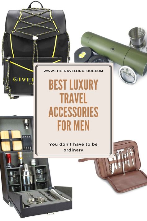 You don't have to be ordinary. Check out these luxury travel accessories and travel in style. #sponsored #gear #travelgear #luxury #luxurylife #fashion #travel #brands #lifestyle #men #mensluxury Luxury Functional Travel Accessories For Business Trips, Luxury Functional Business Travel Accessories, Luxury Modern Travel Accessories, Luxury Functional Travel Accessories For On-the-go, Luxury Black Travel Accessories For On-the-go, Travel Accessories Men, Luxury Travel Accessories, Travel Accessories For Men, Luxury Backpack