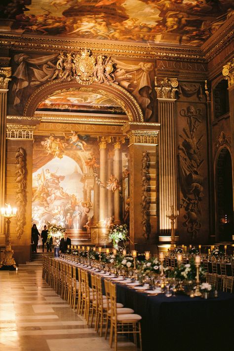 Old Royal Naval College, Elegant Black Tie, Wedding Church Decor, College Wedding, Suzanne Neville, London Wedding Venues, Church Wedding Decorations, London Venues, Dream Wedding Venues