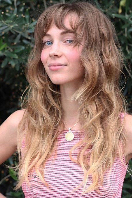 14 Must-Try Hairstyles for Long Curly Hair Blonde Ombre Hair, Long Shag Hairstyles, Long Shag Haircut, Thick Hair Cuts, Ombre Hair Blonde, Fabulous Hair, Ombré Hair, Shag Hairstyles, Hair Haircuts