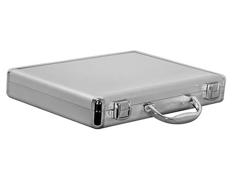 Amazon.com: Aluminum Portfolio Case 12x9x2 Inch | Durable Silver Briefcase with Plywood Construction | Lightweight, Secure Locking for Documents, Photography | Travel-Friendly, Professional Carry Case : Electronics Silver Briefcase, Adding Machine, Brief Case, Portfolio Case, Photography Travel, Lawyer, Plywood, Carry On, Travel Photography