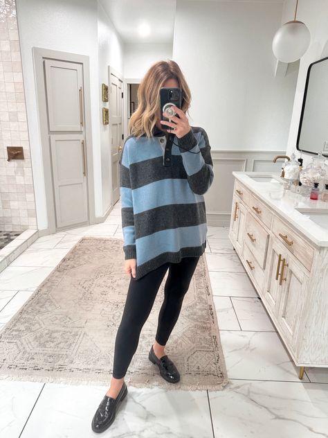 Shop Rugby Stripe Polo Sweater and other curated products on LTK, the easiest way to shop everything from your favorite creators. Polo Shirt Outfit, Rugby Stripe, Rugby Polo, Polo Sweater, Style Board, Shirt Outfit, Rugby, Madewell, Polo Shirt