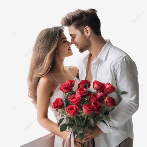 couple in valentine day at indoors with flowers and kissing lovers love couple romantic couple png Couple Png Image, Couple Png, Couple Romantic, Transparent Image, Cute Couple Images, Couple Images, Design Background, Love Couple, Png Transparent