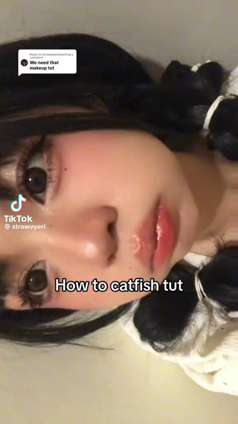 Catfish Makeup, Gyaru Makeup, Cute Eye Makeup, Hacks Makeup, Doll Eye Makeup, Natural Makeup Look, Beauty Makeup Tutorial, Makeup Artist Tips, Easy Makeup Tutorial