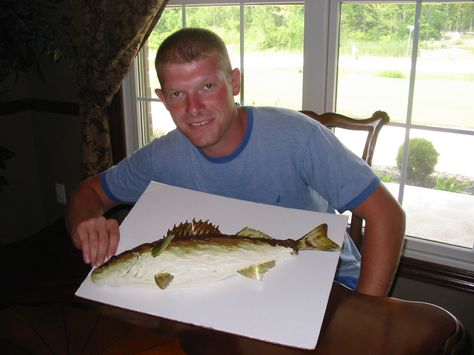 The Birthday Boy and his Walleye Cake Walleye Cakes Birthday, Walleye Cakes, Awesome Cakes, Birthday Boy, Birthday Cakes, Cake Ideas, Amazing Cakes, Boy Birthday, Good Food