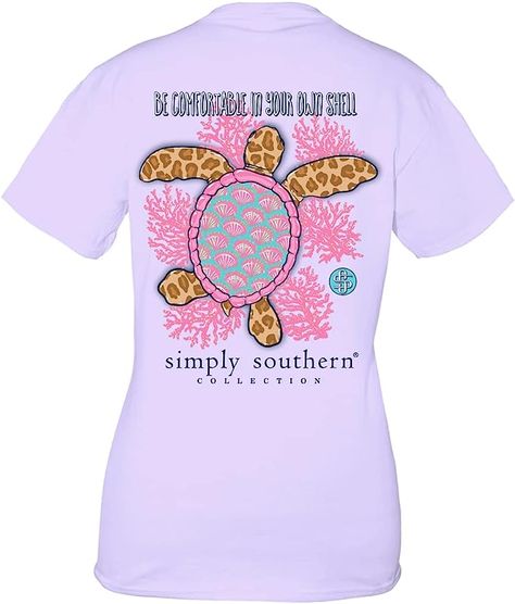 Hanging Cosmetic Bag, Shell Turtle, Southern Preppy, Simply Southern Shirts, Purple Turtle, Simply Southern Tees, Preppy Southern, Southern Shirts, Turtle Design