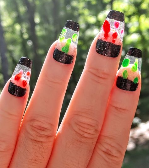 Lava lamp nails Lava Lamp Nails, Lamp Nails, Nails Short, Lava Lamp, Nails Inspiration, Nail Designs, Nail Art, Nails, Square