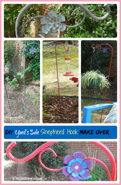 Shepards Hooks Garden, Garden Hooks Ideas, Shepard Hooks Ideas Garden, Short Shepards Hook Ideas, Shepards Hook Ideas Garden, Shepherd Hooks Garden Ideas, Shepherds Hook Ideas, Shepard Hooks Ideas, Small Shepherd Hook Ideas