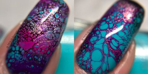 Prairie Beauty: #FLUIDNAILARTFRIDAY: Cool Toned Neons + DIY Spot It Polish