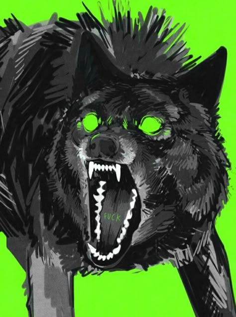 Horror Wallpaper, Canine Art, Wallpaper Gallery, Black Wolf, Wolf Art, An Animal, Free Wallpaper, Creature Design, A Drawing