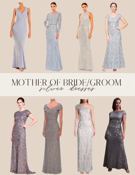 Silver mother of the bride dresses Silver mother of the groom dresses Mother of bride, mother of groom, dresses for mother of bride, silver evening gown, evening gown, long sleeve mother of bride dress, wedding guest dresses, bride to be, wedding Follow my shop @The.BasicBee on the @shop.LTK app to shop this post and get my exclusive app-only content! #liketkit #LTKsalealert #LTKover40 #LTKwedding @shop.ltk https://liketk.it/4joNs Grey Mother Of The Bride Dresses, Silver Grey Mother Of The Bride Dress, Silver Mother Of The Groom Dresses, Silver Mother Of The Bride Dresses, Silver Evening Gowns, Summer Mother Of The Bride Dresses, Silver Grey Dress, Bride And Groom Outfits, Black Tie Dress