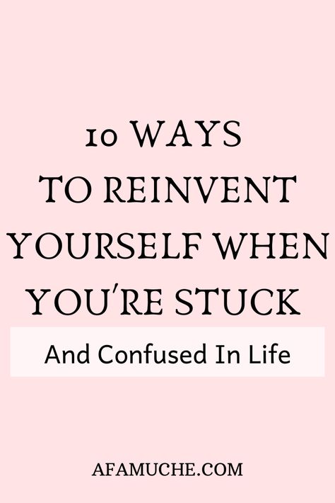 Feeling stuck? Want to reinvent yourself? Want to know how to reinvent your life? Want to have a totally new and exciting life? Then keep reading this ultimate guide on how to completely reinvent yourself! How To Improve My Life, Plan Your Life Quotes, Remothering Yourself, How To Fix Yourself, Steps To Improve Your Life, Transform My Life, How To Rebuild Your Life, How To Upgrade Your Life, How To Refocus Your Life