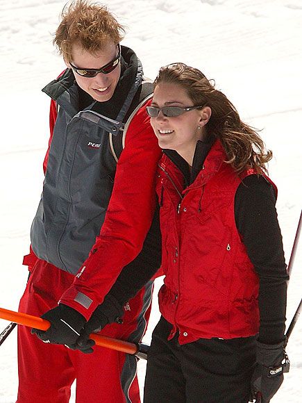 SNOW HONEYWilliam and Kate's year-long romance goes public when the couple, both 21, are photographed during their Alpine vacation at Switzerland's Klosters ski resort in March 2004. "It would be wrong to read into it that wedding bells are around the corner," a friend of William's tells PEOPLE at the time. Principe William Y Kate, Royal Family Of England, Prince George And Princess Charlotte, Will And Kate, Prince William And Kate Middleton, King William, Catherine Elizabeth Middleton, Her Royal Highness, Prince William And Catherine