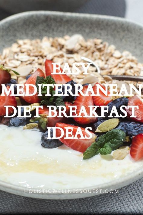 Kick off your day with these Mediterranean diet breakfast ideas! Perfect for busy mornings, these easy recipes bring all the flavors of the Mediterranean. From fresh fruits to protein-packed dishes, you’ll love these breakfast ideas. Head to the blog for more! Fast Mediterranean Diet Recipes, Mediterranean Breakfast To Go, Oatmeal Mediterranean Diet, Breakfast Mediterranean Recipes, Breakfast On Mediterranean Diet, Med Diet Breakfast, Mediterranean Diet Overnight Oats Recipes, Easy Mediterranean Diet Breakfast Ideas, Medatrainian Diet Breakfast