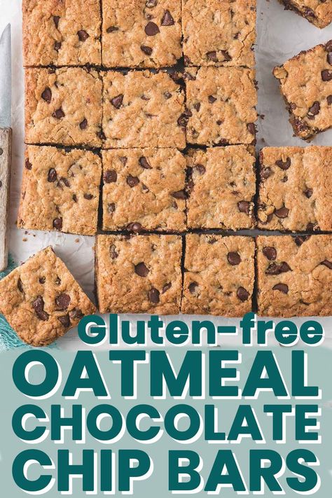 Freeze Oatmeal, Gluten Free Oatmeal Bars, Gluten Free Oatmeal Chocolate Chip Cookies, Oatmeal Chocolate Chip Cookie Bars, Gluten Free Cookie Bars, Oatmeal Chocolate Chip Cookie, Oatmeal Chocolate Chip Bars, Oatmeal Cookie Bars, Easy Bar