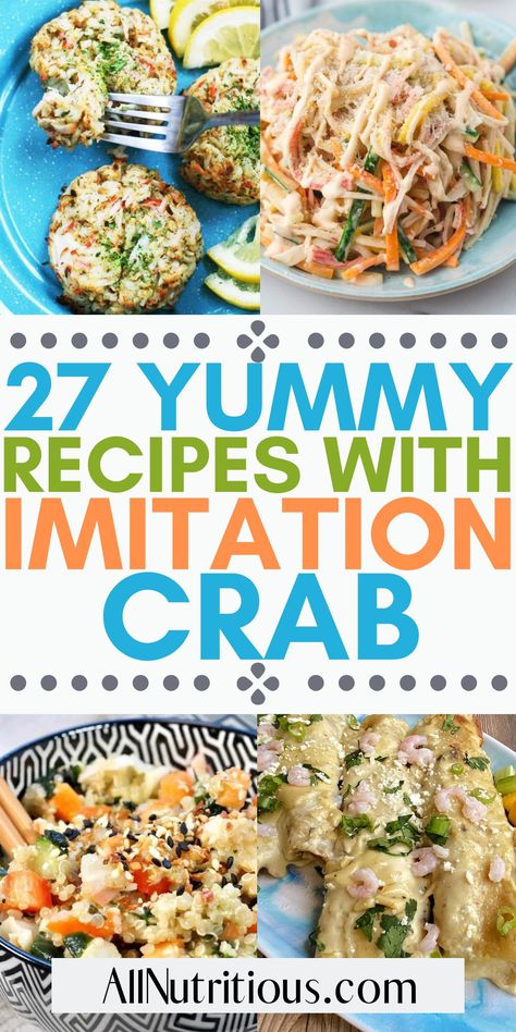 Crab Recipes Healthy, Immitation Crab Recipes, Crab Recipes Easy, Crab Pasta, Crab Salad Recipe, Spicy Crab, Crab Meat Recipes, Crab Dishes, Seafood Recipes Healthy