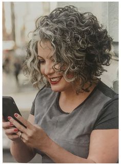 Hairstyles For Naturally Curly Hair, Curly Women, Short Curly Bob Hairstyles, Curly Hair Over 50, Stacked Haircuts, Grey Curly Hair, Hair Over 50, Curly Hair Photos, Medium Curly