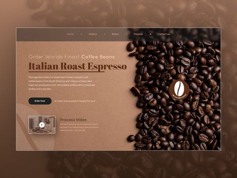 Day 003 - Landing page - Daily UI Coffee Website Design, Food Web Design, Ui Color, Landing Page Examples, Secret Websites, Design Café, How To Order Coffee, Model House Plan, Daily Ui